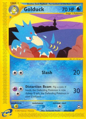 Golduck 50/147 - Aquapolis Reverse Holofoil