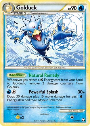 Golduck 22/102 - Triumphant Reverse Holofoil - Poke-Collect