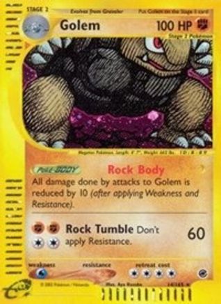 Golem (14) 14/165 - Expedition Holofoil - Poke-Collect