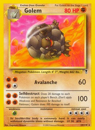 Golem 24/110 - Legendary Collection - Poke-Collect