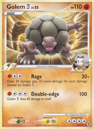 Golem E4 23/111 - Rising Rivals Reverse Holofoil - Poke-Collect