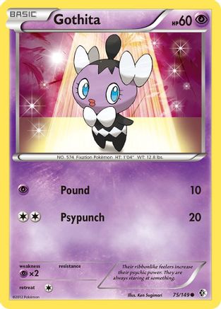 Gothita 75/149 - Boundaries Crossed Reverse Holofoil - Poke-Collect