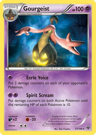 Gourgeist 57/146 - XY Base Set Reverse Holofoil - Poke-Collect