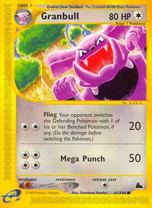 Granbull 61/144 - Skyridge Reverse Holofoil - Poke-Collect