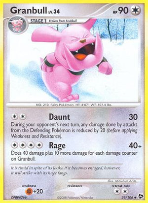 Granbull 39/106 - Great Encounters Reverse Holofoil - Poke-Collect
