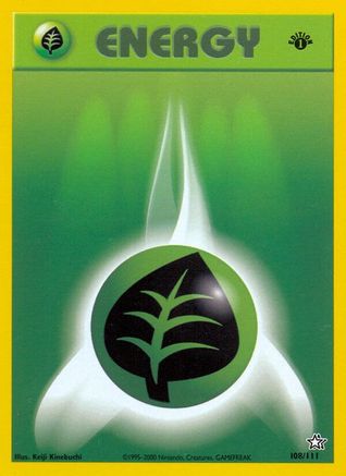 Grass Energy 108/111 - Neo Genesis Unlimited - Poke-Collect