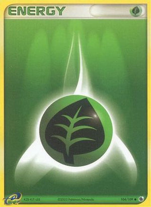 Grass Energy 104/109 - Ruby and Sapphire Reverse Holofoil - Poke-Collect