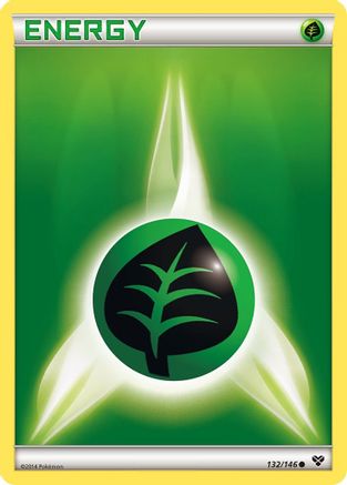Grass Energy 132/146 - XY Base Set - Poke-Collect