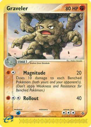 Graveler - 30/97 30/97 - Dragon Reverse Holofoil - Poke-Collect