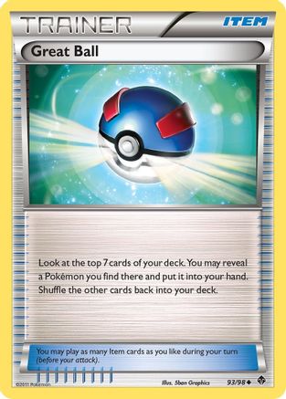 Great Ball 93/98 - Emerging Powers Reverse Holofoil - Poke-Collect