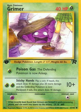 Grimer 57/82 - Team Rocket 1st Edition - Poke-Collect