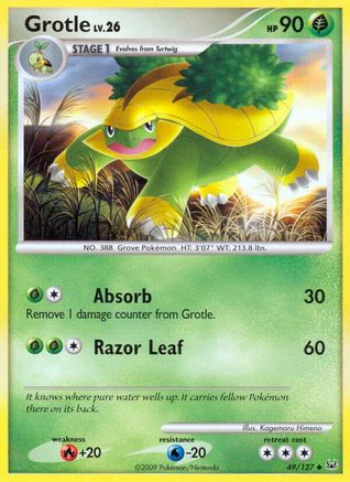 Grotle 49/127 - Platinum Reverse Holofoil - Poke-Collect