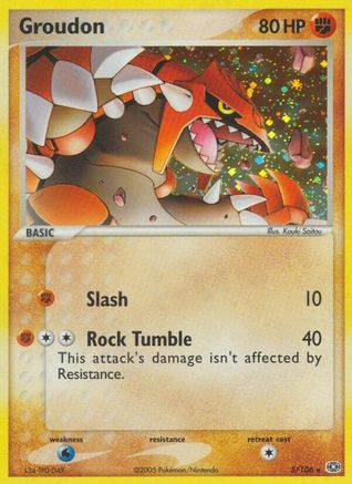 Groudon - 005/106 5/106 - Emerald - Poke-Collect