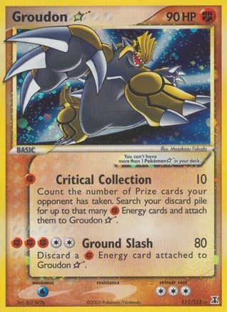 Groudon Star 111/113 - Delta Species Holofoil - Poke-Collect