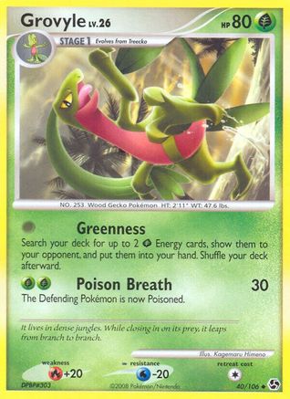 Grovyle 40/106 - Great Encounters - Poke-Collect