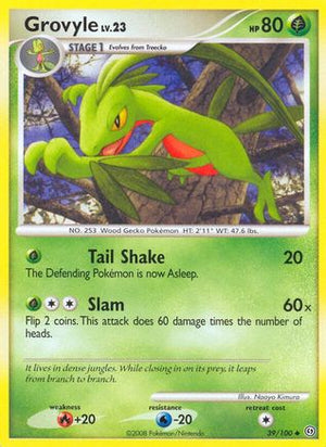 Grovyle 39/100 - Stormfront Reverse Holofoil - Poke-Collect