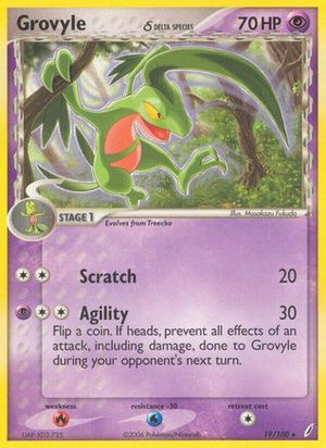 Grovyle (Delta Species) 19/100 - Crystal Guardians - Poke-Collect