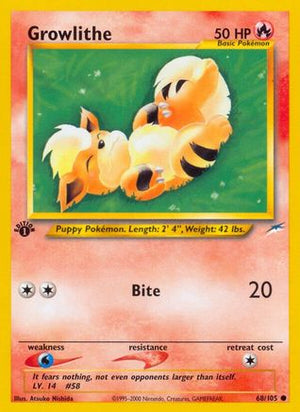 Growlithe 68/105 - Neo Destiny Unlimited - Poke-Collect