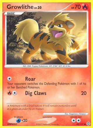 Growlithe 89/132 - Secret Wonders - Poke-Collect
