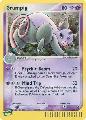 Grumpig 6/97 - Dragon Reverse Holofoil - Poke-Collect