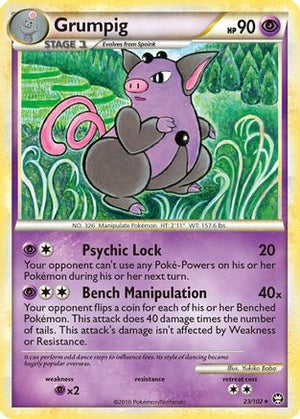 Grumpig 23/102 - Triumphant Reverse Holofoil - Poke-Collect