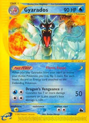 Gyarados (11) 11/144 - Skyridge Reverse Holofoil - Poke-Collect