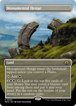 Monumental Henge (Borderless) (MH3-354) - Modern Horizons 3 (Borderless) - Poke-Collect