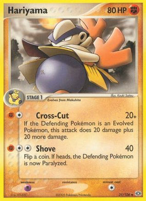 Hariyama 31/106 - Emerald Reverse Holofoil - Poke-Collect