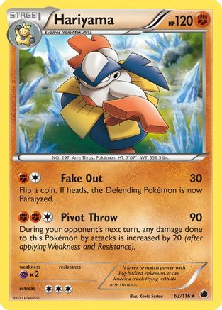 Hariyama 63/116 - Plasma Freeze - Poke-Collect