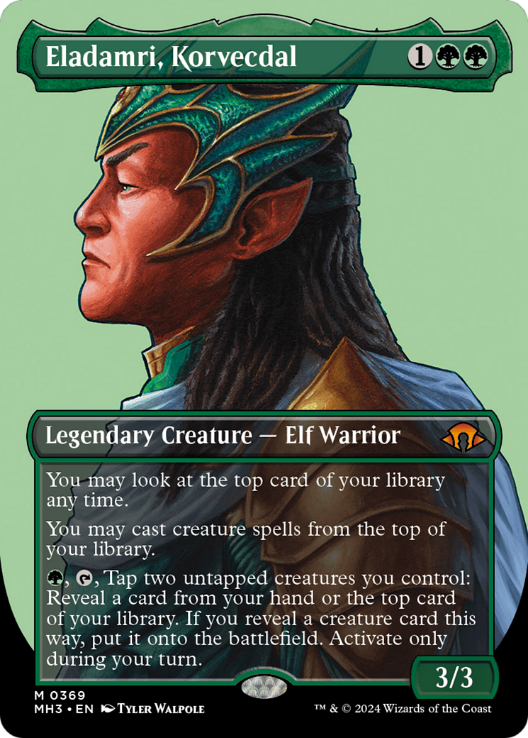 Eladamri, Korvecdal (Borderless) (MH3-369) - Modern Horizons 3 (Borderless) Foil - Poke-Collect