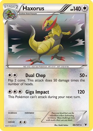 Haxorus 88/101 - Noble Victories Holofoil - Poke-Collect
