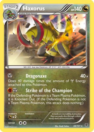 Haxorus 69/101 - Plasma Blast Reverse Holofoil - Poke-Collect
