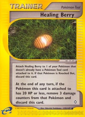 Healing Berry 125/147 - Aquapolis Reverse Holofoil - Poke-Collect
