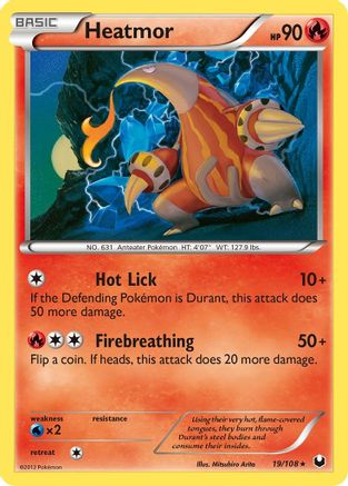 Heatmor 19/108 - Dark Explorers Reverse Holofoil - Poke-Collect