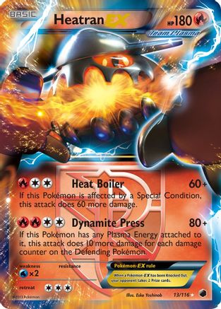 Heatran EX (Team Plasma) 13/116 - Plasma Freeze Holofoil - Poke-Collect