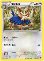 Herdier 82/114 - Black and White Reverse Holofoil - Poke-Collect