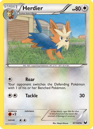 Herdier 87/108 - Dark Explorers - Poke-Collect