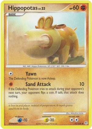 Hippopotas 51/130 - Diamond and Pearl Reverse Holofoil - Poke-Collect