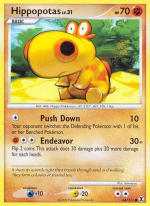 Hippopotas 64/111 - Rising Rivals Reverse Holofoil - Poke-Collect