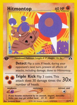 Hitmontop (22) 22/75 - Neo Discovery Unlimited - Poke-Collect