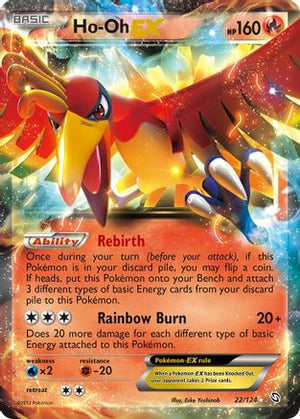 Ho-Oh EX 22/124 - Dragons Exalted Holofoil - Poke-Collect