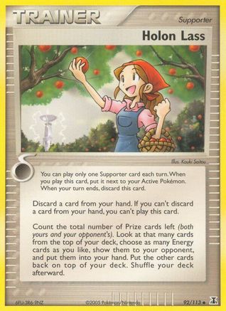 Holon Lass 92/113 - Delta Species Reverse Holofoil - Poke-Collect