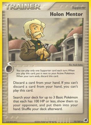 Holon Mentor 75/101 - Dragon Frontiers Reverse Holofoil - Poke-Collect