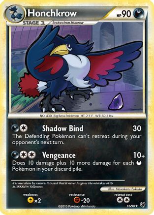 Honchkrow (16) 16/90 - Undaunted - Poke-Collect