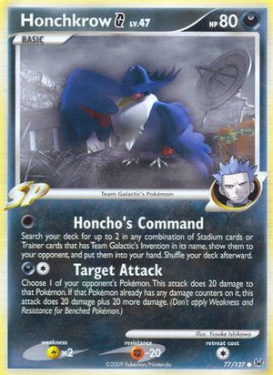 Honchkrow G 77/127 - Platinum Reverse Holofoil - Poke-Collect