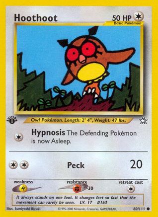 Hoothoot 60/111 - Neo Genesis 1st Edition - Poke-Collect