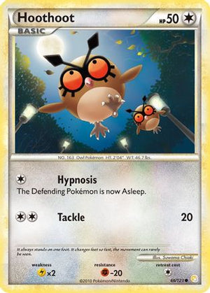 Hoothoot 66/123 - HeartGold SoulSilver Reverse Holofoil - Poke-Collect