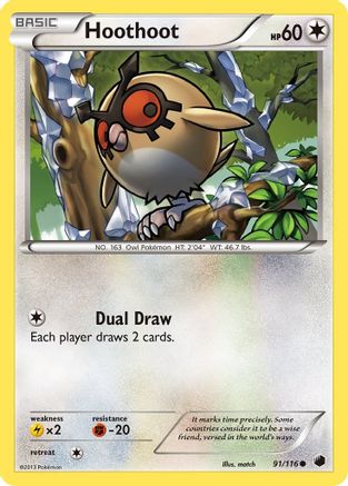 Hoothoot 91/116 - Plasma Freeze - Poke-Collect