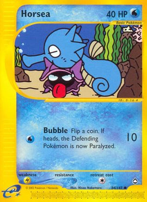 Horsea (84) 84/147 - Aquapolis Reverse Holofoil - Poke-Collect