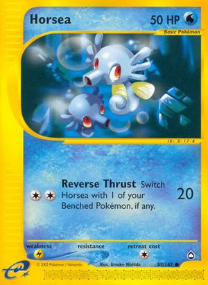 Horsea (85) 85/147 - Aquapolis Reverse Holofoil - Poke-Collect